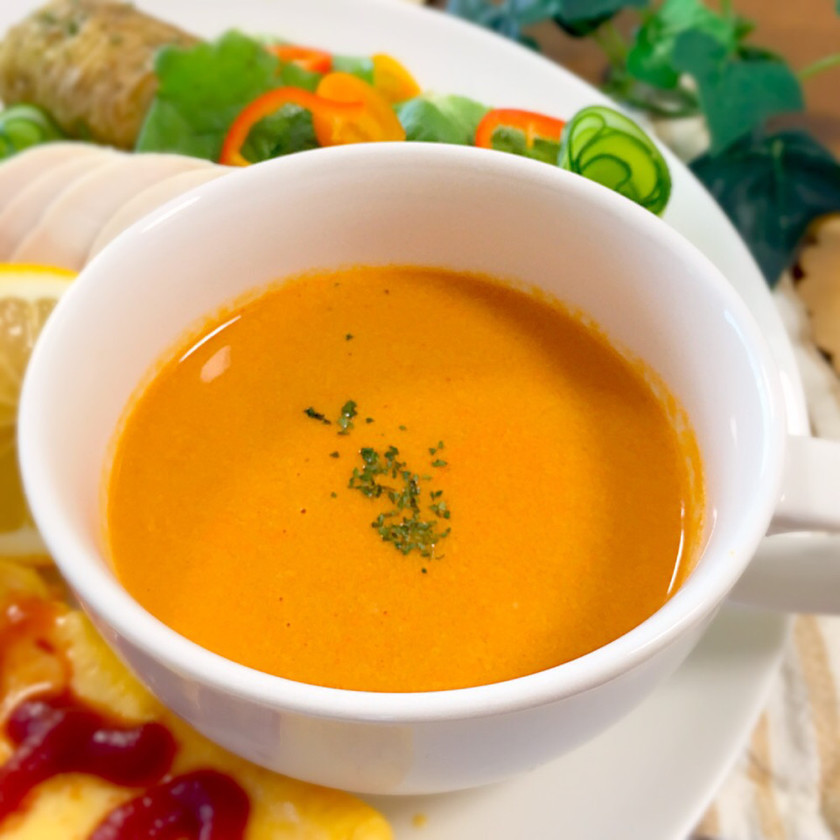 エビ入りイエローベルベットスープのレシピ