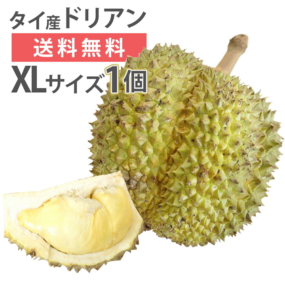 タイ産新鮮ドリアン 泰国新鲜榴莲 2.79kg-3.29kg 本日発送 - 果物