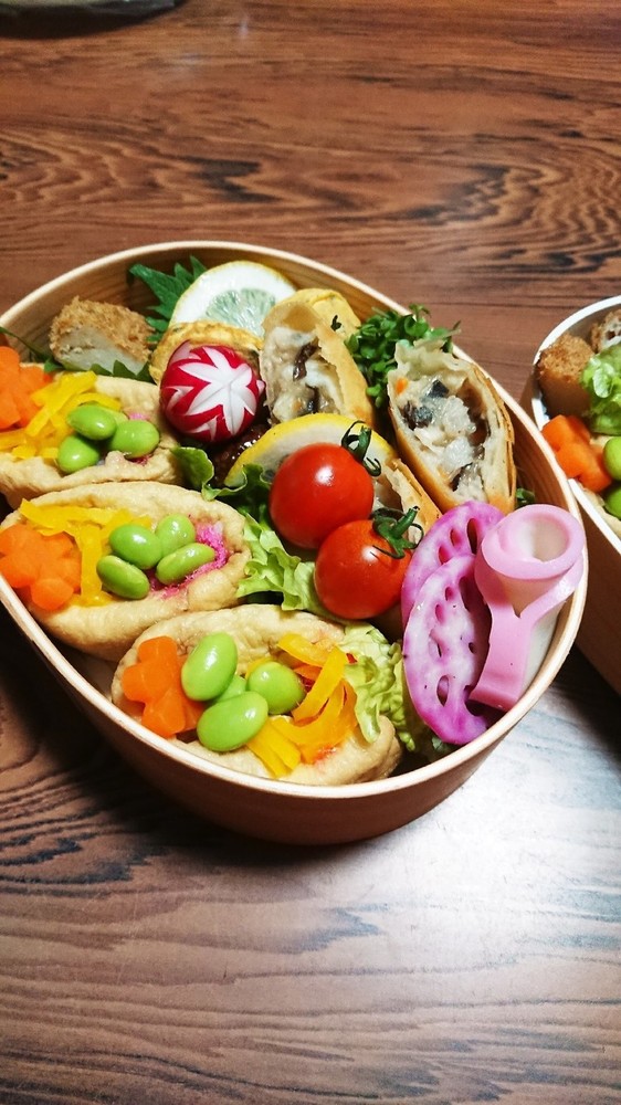 いなり寿司のお弁当の可愛い詰め方22選 箱の形別に紹介 ちそう