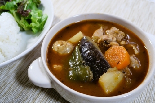 カボチャと洋梨のカレースープのレシピ